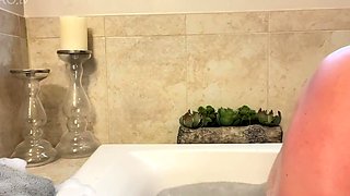 Ashley Bridges - Soaking up Thos Huge Tits in the Bathtub