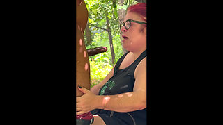 Outdoor Blowjob Liz Heat Sucking Bull Outdoors