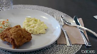 Gorgeous MILF pornstar exciting interracial clip