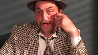 Slutty police officer in latex uniform getting fucked