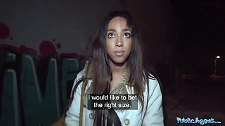 Public agent when she spotted the size of his Big Cock she wanted it deep in her snatch