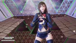 MMD CHUNG HA - Algorithm Tifa Hot Kpop Dance Final Fantasy Uncensored 4K 60FPS