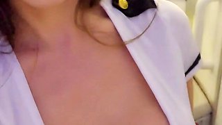 Great Big Boobs On Masturbating Redhead