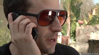 Brunette MILF Gagged and Tied - Rough Fucking by Debt Collector