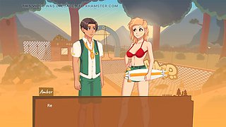 Hentai babe in high heels and stockings getting it on in the woods