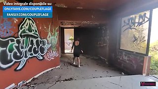 Public Risky Sex: Redhead Amateur Fucked Hard by Stranger in Outdoor Voyeur Scene
