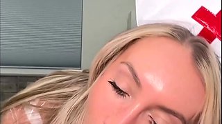 Blonde nurse hot POV porn