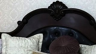 Hot Brunette In Stockings Masturbates Hard