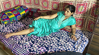 Beautiful Indian Bhabhi in Nighty Getting Horny for Sex