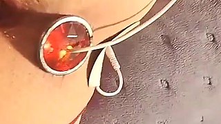 Feet Tied to Tits and Ass Inflated with Toy Then Fucked Hard in Her Ass