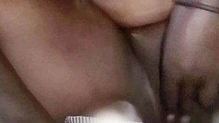 Fat Ebony Masturbating Wet Pussy and Squirting