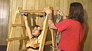 Hot Chick Tries Out a New Punish Device