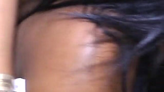 Two fabulous ebony babes get fucekd and sprayed with jizz