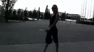 Blonde emo amateur solo masturbation