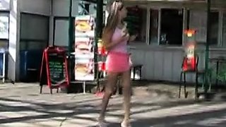 Mature upskirt amateur shows her pantys and asshole