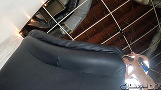 Jessica Marie Spreads Her Pussy on the Casting Couch