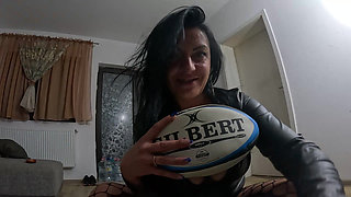 Rugby Ball Fetish - Dirty Talk, Pussy Riding & Licking Gilbert Ball
