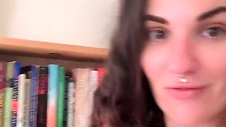 Milf brunette masturbating with toy ass