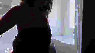 Stepdaughter Fucks Stepmom with Strap-On in Hot Shower - Big Clit Lesbian Action