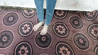 Cute step daughter ko ghar me band kar ke pel diya