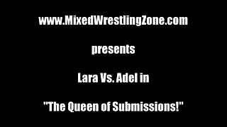 Femdom mixed wrestling submission