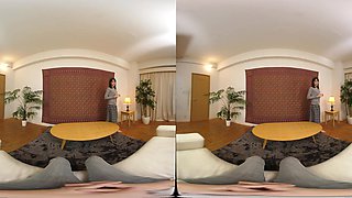 Charming asian teen exciting Vr porn scene