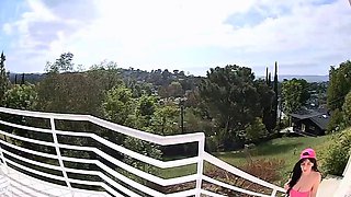 Extreme amateur pov blowjob by hot brunette latina