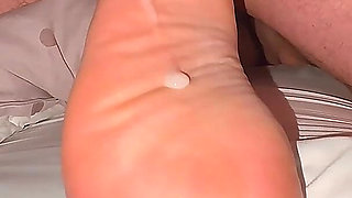 I Wanted My Wife's Feet. I Smeared Them with Cum.