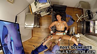 Rebel Wyatt gets drenched with jizm during her wild doctor's exam