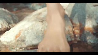 DaringKiara's Cute Cat Butt Plug Outdoor Fuck by the Lake