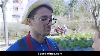 Hot blondie Big Ass latina nails tourist spanish