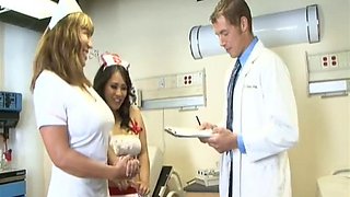 A naughty Doctor fucks Jessica Bangkok until she becomes a good nurse