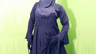 Indian beautiful hijabi muslim couple thirsty for fuck