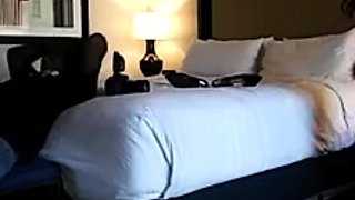 Hot amateur babe masturbates on cam