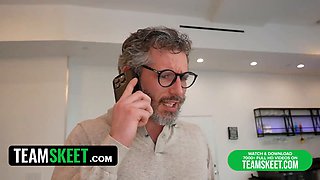Enjoying stepdaddy educates his daughter-in-law Kimora Quin on the risks of unprotected sex - teenpies