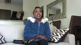 Big ass African teen riding big cock