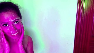 Extreme amateur pov blowjob with brunette babe