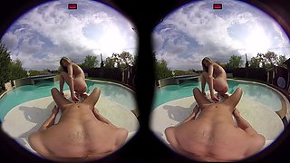 Gina by the pool vr