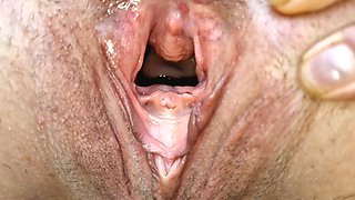 Outdoor Naked, Gaping My Pussy in Close up and Pissing