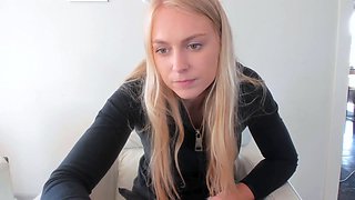 Blonde teen Sierras first erotic masturbation video