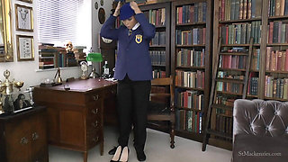 Natalia Strips & Dresses in an All Boys Uniform