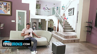 Taboo Hide and Seek - Petite Step Sister Tries to Seduce Step Bro