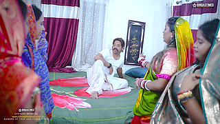 OMG - Desi Indian Old Brother in Law Takes All Hot & Sexy Bihari Bhabhiji at once ( Bhabhi GangBang )