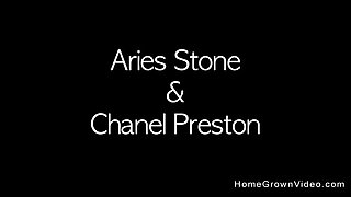 Her First Time Licking Pussy On Camera - Chanel Preston & Aries Stone