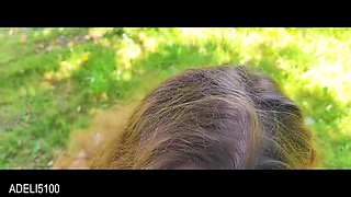 Outdoor Blowjob in Nature Cum in Mouth Swallow