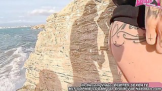 German Skinny Blonde Milf Having Outdoor Sex In Mallorca