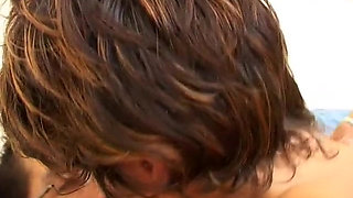 Cute neighbor made to have sex with three men