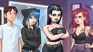 Graveyard fuck, public, creampie