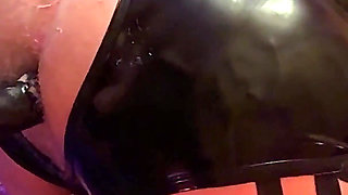 Sexy Anal Pegging Session with My Sissy Slut Gaped in a Tartan Mini Skirt
