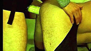 Femdom Wife Pegging Husband with Big Dildo and Very Deep